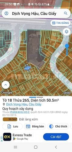 Bán Nhà Chính Chủ 85/16 Xuân Thủy Cầu Giấy 52M2 MT4.2M Giá 12.9 Tỷ TL