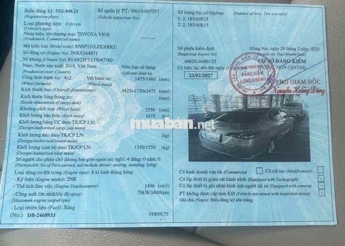 Toyota Vios 2018 1.5E MT.78000 km rin fun đồchơi 👍