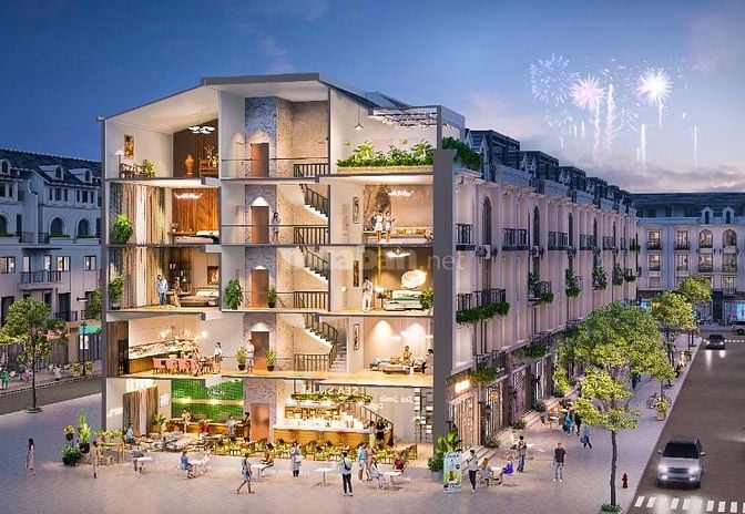 Bán Shophouse xẻ khe Economy City đẹp nhất Văn Lâm. Từ 10,5 tỷ sở hữu