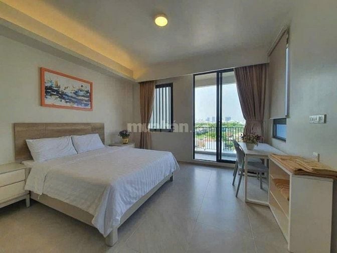 Chung cư Richmond, Nguyễn XÍ, BT: full nt mới, 48m2, 1p ngủ, 10tr5