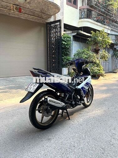 Xe Máy Anh Thao Exciter 135cc côn tay màu xanh Gp