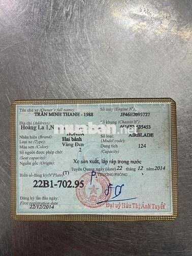 AB 2014 BS 22 CÓ HỖ TRỢ GÓP QUA N HÀNG CÓ ĐỖI XE