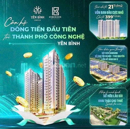 Chung cư thương mại Yên Bình complex tiêu chuẩn sống chuyên gia.