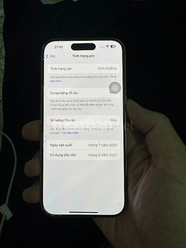 15 pro 256 gb vna qt full chức năng