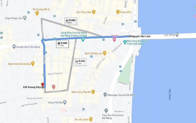 LÔ 304,2 m2 KIỆT Ô TÔ HOÀNG DIỆU TRUNG TÂM THÀNH PHỐ