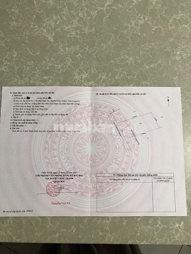 BÁN ĐẤT LONG AN - ĐẤT LỚN TRONG ĐÓ 1 PHẦN THỔ CƯ 