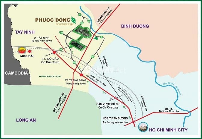 Đất nền cạnh đường lớn. Khu dân cư đông đúc. kế bên KCN Phước Đông