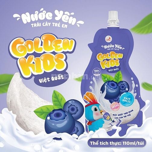 Tuyển đại lý Nước yến trái cây 230mg Golden kids dành cho bé 