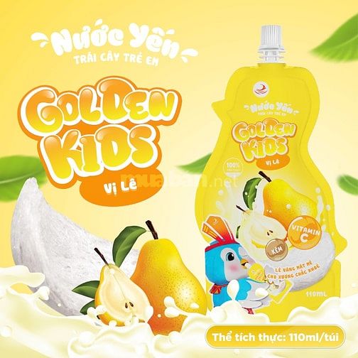 Tuyển đại lý Nước yến trái cây 230mg Golden kids dành cho bé 