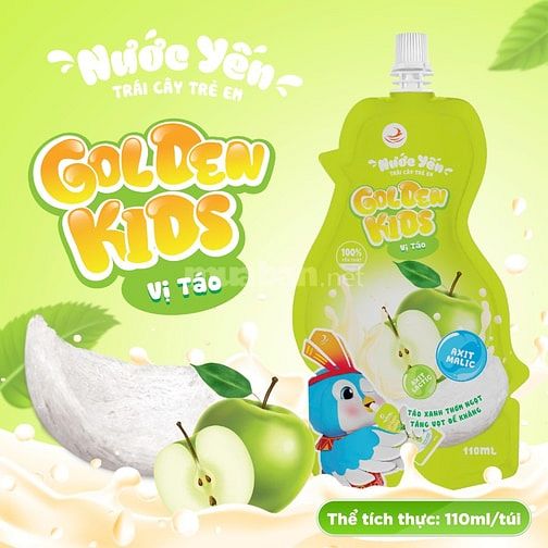 Tuyển đại lý Nước yến trái cây 230mg Golden kids dành cho bé 