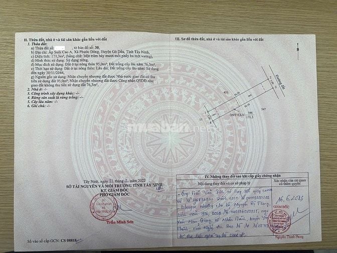 Đất nền cạnh đường lớn. Khu dân cư đông đúc. kế bên KCN Phước Đông