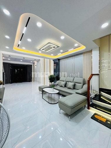 Nhà 4 x 12 đúc 1 trệt 3 lầu hẻm 6m nguyễn văn khối p8 gò vấp 