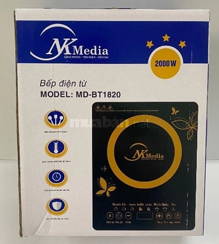 Bếp Từ NK Media MD-BT1820 CS 2000W Tặng Nồi Lẩu