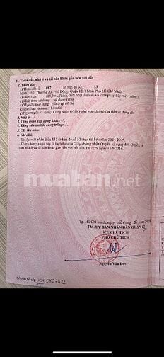 Bán đất thổ cư hẻm xe tải, phường An Phú Đông, quận 12 