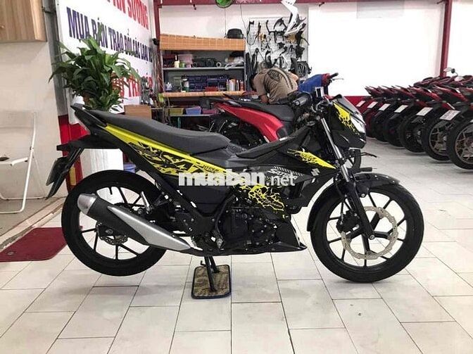 Suzuki Satria 150 đk 2020 màu vàng đen BSTP