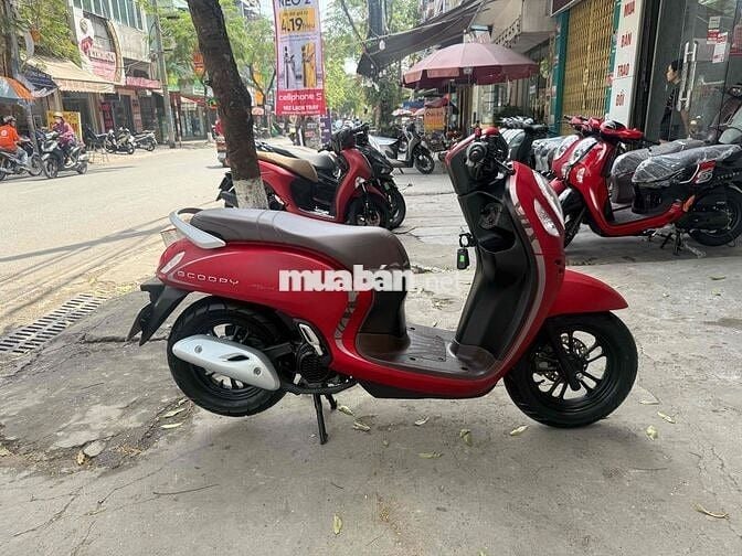 Honda Scoopy 2021 đỏ nhám khoá smartkey biển 83