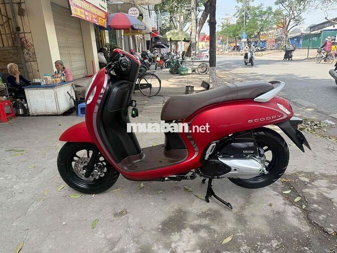 Honda Scoopy 2021 đỏ nhám khoá smartkey biển 83