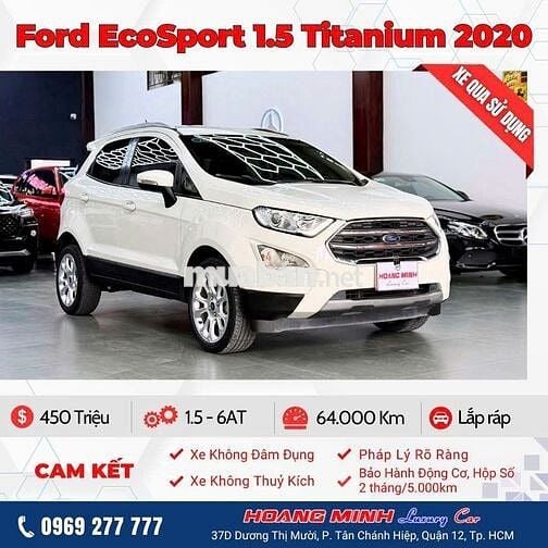 Ford EcoSport 2020 Titanium 1.5 AT - 64000 km