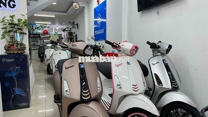 Vespa Sprint nâu đồng nhấm siêu đẹp ngay chủ