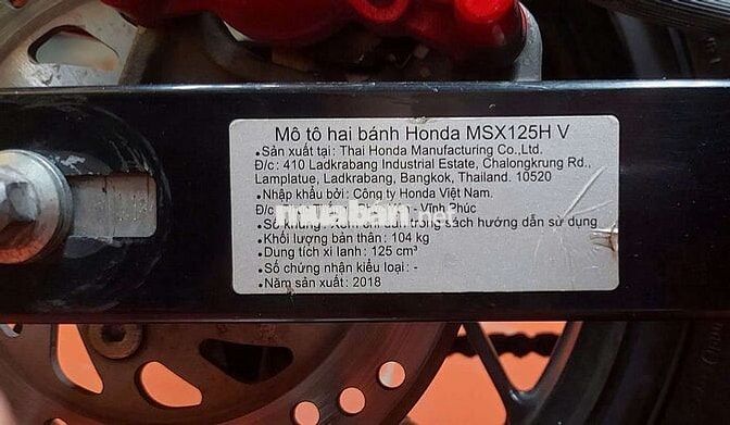MSX 125 Thailand's