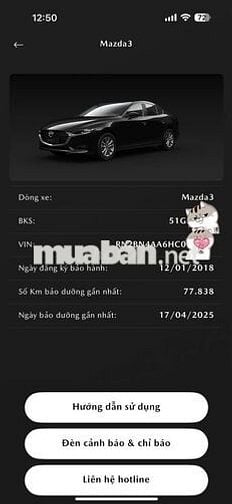 Mazda 3 2017 1.5 AT Sedan - 78000 km