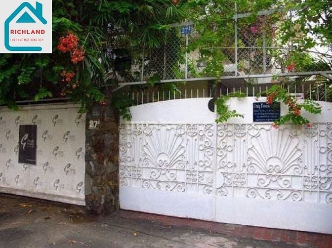 Cho thuê biệtthự 27i Trần Nhật Duật, P.Tân Định, Q1- Diện tích:13mx20m