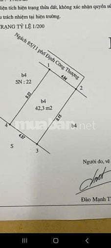 Bán nhà 4 tầng khu phân lô quân đội phố định công thượng