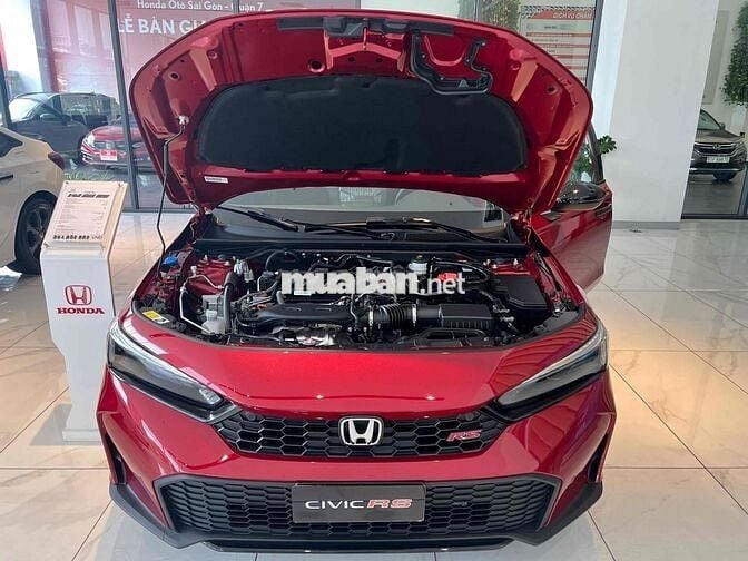 Honda Civic 2024 RS KM: 60Tr, Vay 80% Bao đậu NH