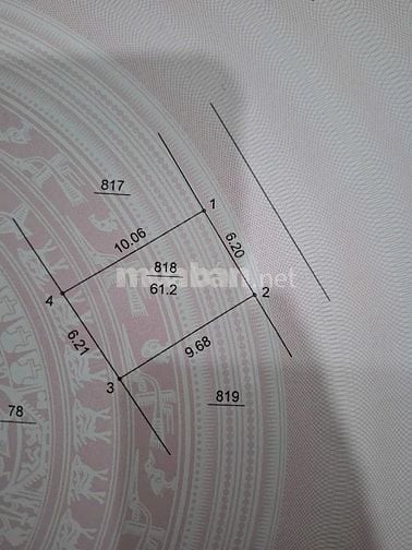 Đất Bình Yên, Thạch Thất, Hà Nội  61,2 m, đường 6 m.