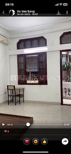Cho thuê phòng  ngõ 168 Hào Nam- Cát Linh oto dt30m 3,8tr/th 