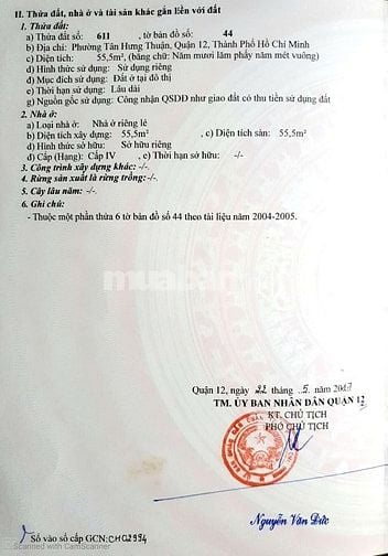 BÁN NHÀ 200M2 ĐƯỜNG TRƯỜNG CHINH , Q12 