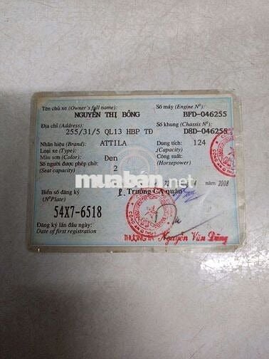 Xe tay ga Attila chân bấm_ 2tr500