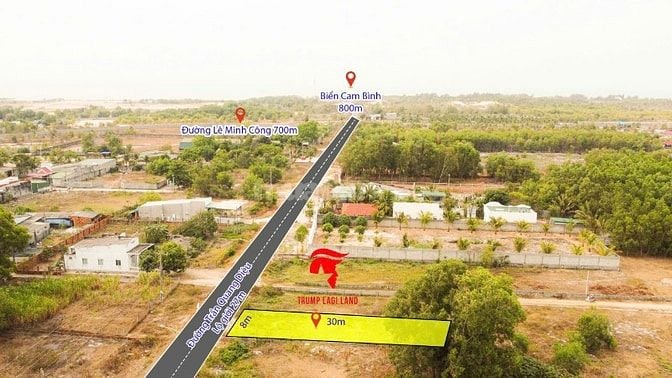 8x30 (240m2) Trần Quang Diệu Tân Phước Gần Biển Giá Rẻ