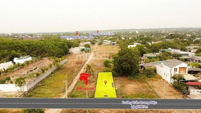 8x30 (240m2) Trần Quang Diệu Tân Phước Gần Biển Giá Rẻ