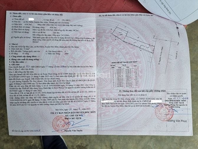 Bán kho mặt tiền Nguyễn Thị Sóc (gần chợ đầu mối Hóc Môn)- 48 triệu/m2