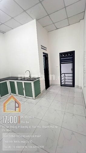 CHO THUÊ NHÀ MẶT TIỀN ĐƯỜNG TÂN THẮNG . DT : 4x30M. 1 LẦU . MỚI ĐẸP . 