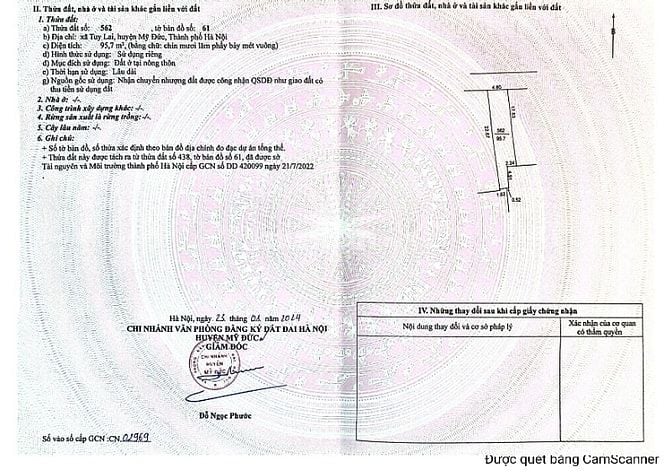 🏡 BÁN LÔ ĐẤT CHÍNH CHỦ TẠI TUY LAI, MỸ ĐỨC – GẦN TRƯỜNG HỌC, HỒ ĐIỀU 
