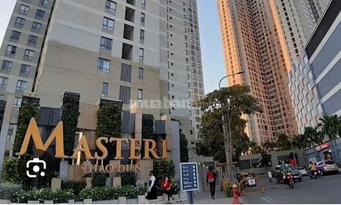 Cho thuê căn hộ Masteri TĐ Q2, 2PN, đầy đủ NT,  Giá 17 tr/tháng.