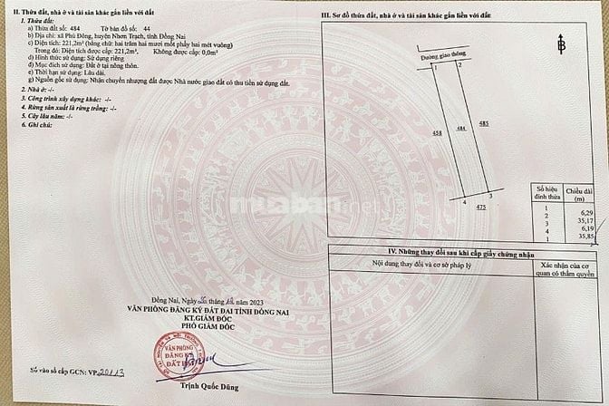 Đất mặt tiền đường nhựa lớn Trần Văn Trà và đất mặt tiền đường nhánh 