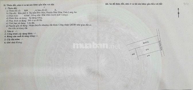 Bán 568m2 full thổ cư Đức Hòa - Long An