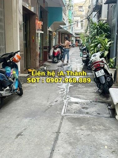 Nhà cho thuê 3m8 x 12m , 1 trệt 2 lầu , Hồng Bàng , Phường 6 ,Quận 6
