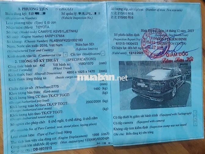 CAMRY ĐEN 2016 2.0 ODO CHUẨN 51.000KM, MUA MỚI