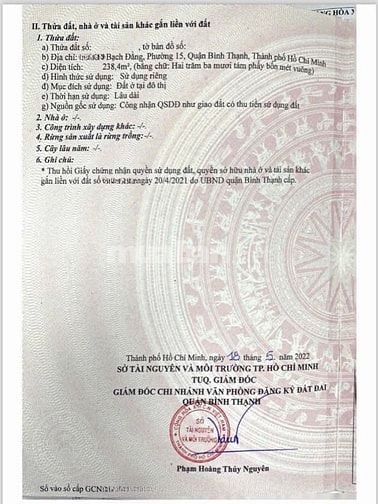 🌷 🌷 🌷 BÁN NHÀ MẶT TIỀN : 19 - 21 BẠCH ĐẰNG - P. 15 - Q. BÌNH THẠNH 