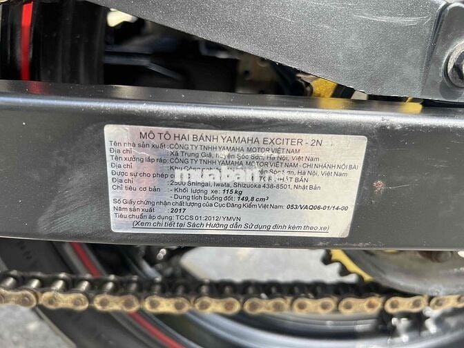 yamaha Exciter 150 đk 2017 mới 90% giá tốt