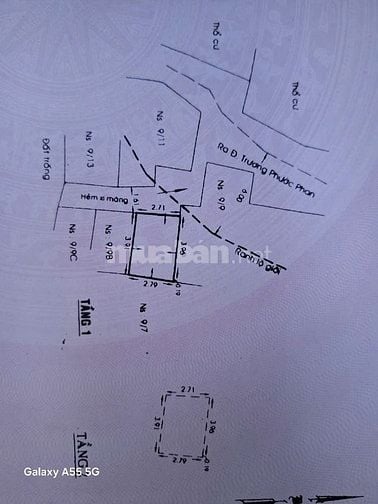Bán nhà P.Bình Trị Đông, Q.Bình Tân, 3x4m, giá 1,5 tỷ