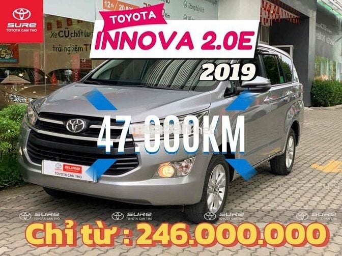 Toyota Innova 2019 2.0E trả trước 246tr