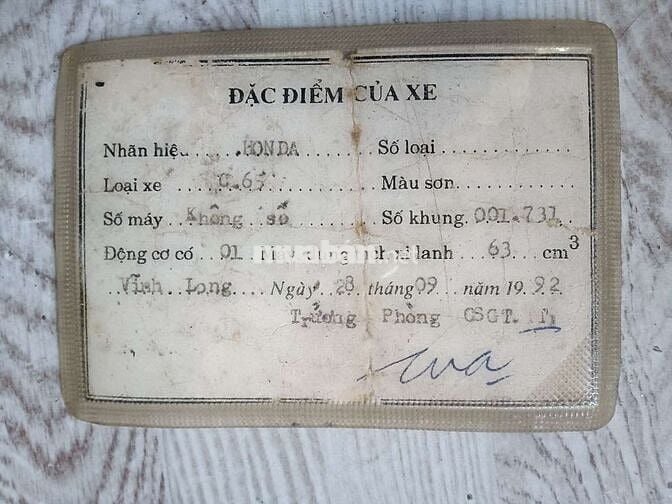 Honda pícu 65, đẹp, bs 64.