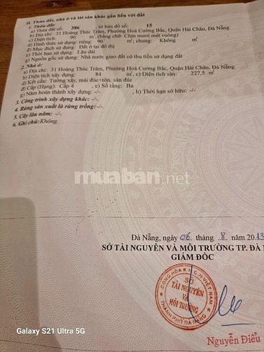 Nhà 3 tầng, 31 Hoàng Thúc Trâm,gần Sân Bay Đà Nẵng. giá 7.9 tỷ.
