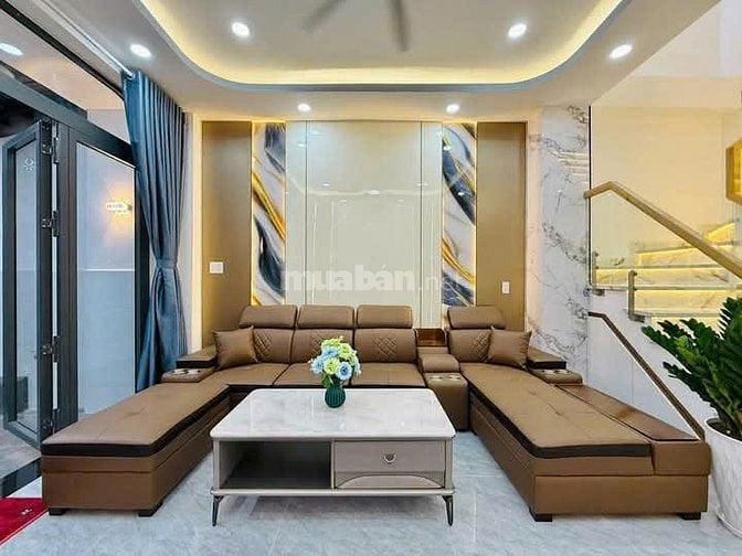 BÁN GẤP NHÀ MỚI NGUYÊN CĂN 1T2L 60m2 Đ.CAO THẮNG,P5, Q3, SHR, HẺM Ô TÔ