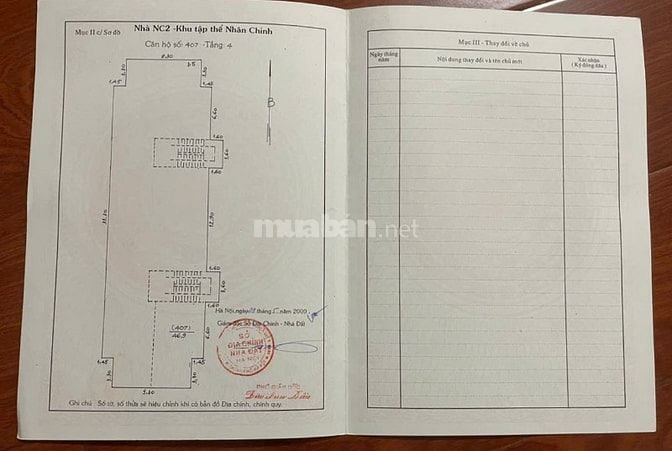 Tôi chủ nhà cần bán căn hộ tập thể ngay mặt phố N